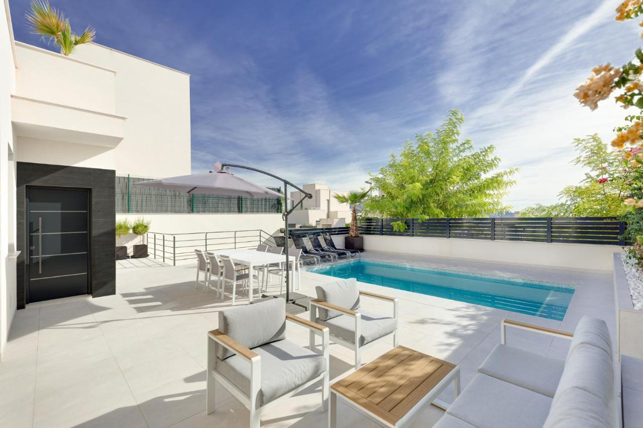 Villa Blanka, Amazing Villa With Hot Tube & Heated Pool In Polop, Alicante Exteriér fotografie