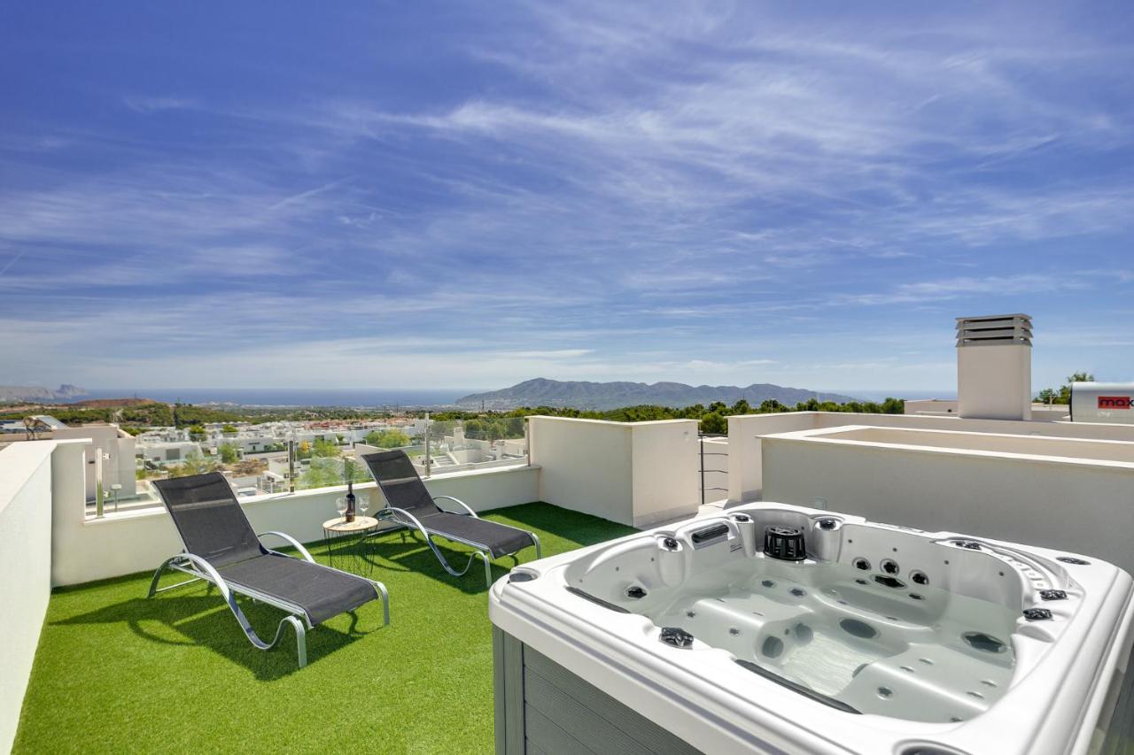 Villa Blanka, Amazing Villa With Hot Tube & Heated Pool In Polop, Alicante Exteriér fotografie